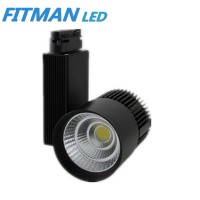 commercial led light CE black 30w cob led track light for shop