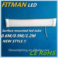 2015 new arrival surface mounted led tube light 2ft 18w