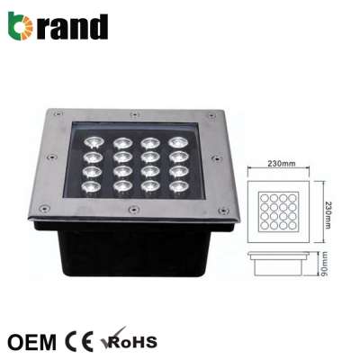 Outdoor IP67 Waterproof LED Inground Light Square In ground LED Light